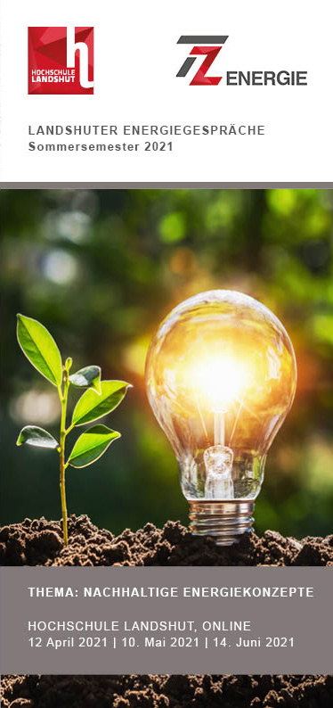 Titel Flyer Landshuter Energiegespräche SoSe 2021