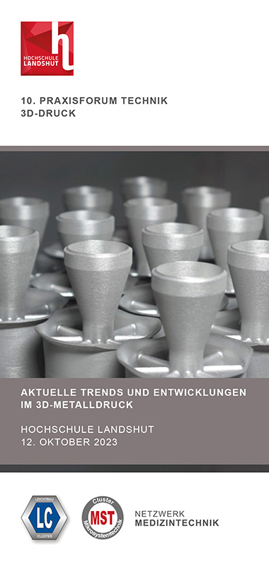 Titel Flyer 10. Praxisforum 3D-Druck