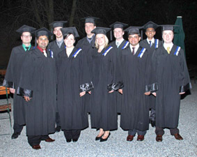 Absolventen/innen des Master Applied Computational Mechanics 2011.