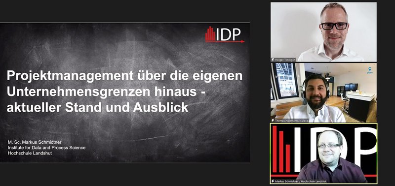 Vizepräsident Prof. Dr. Holger Timinger mit den Referenten des 5. Netzwerkforums Projektmanagement.