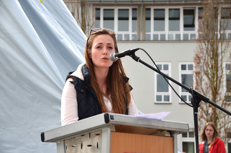 „Wir wollen jetzt unsere ‚Gegenkraft‘ zurückholen“, fand Studentin Michaela Baur.