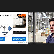 Über Anwendungsfelder für die hybride, additive Fertigung mit Kunststoffgranulat referierte Michael Rieck (AKRO PLASTIC GmbH).  