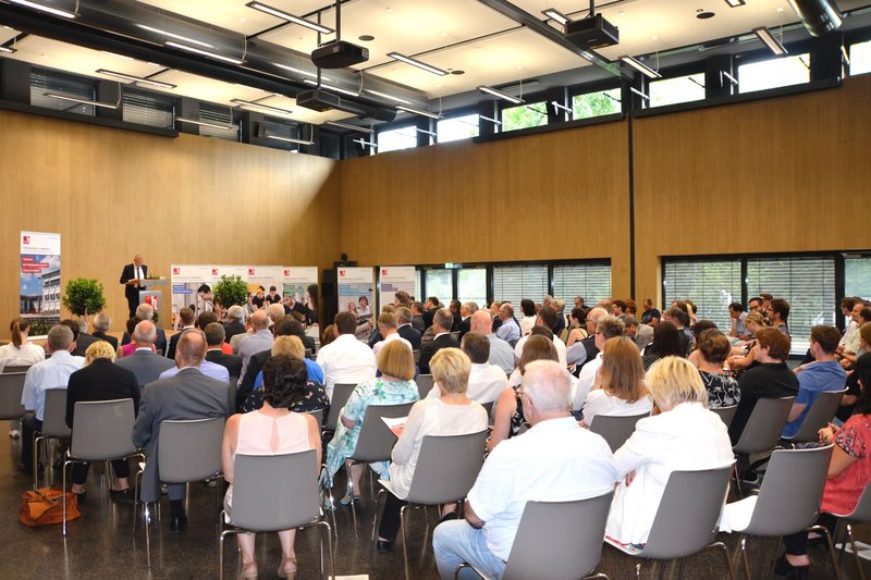 The Chancellor, Dr. Johann Rist, was already looking to the future: the next construction project on campus is slated to be a new dining hall.