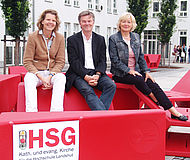 Das Team der Hochschulgemeinde mit (v.l.n.r.) Christiane von Hofacker, Dr. Alfons Hämmerl und Monika Brunsch.