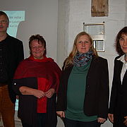 v.l. die Referenten Prof. Dr. Johannes Schröter, Vorsitzender des Familienbundes der Katholiken, Landesverband Bayern; Heidi Walter, Menschenskinder e.V. KOMMA Landshut; Andrea Buschner, Staatsinstitut für Familienforschung an der Universität Bamberg; 