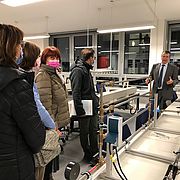 Bildquelle Marc Bicker: Laborbesichtigung des Labors für Energiewirtschaft und -technik mit Prof. Dr. Arlt
