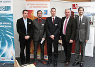 (v.l. Markus Manz, Klaus-Peter Krista, Prof. Dr. Carsten Röh, Erich Hallhuber, Dr. Markus Vorderwinkler)
