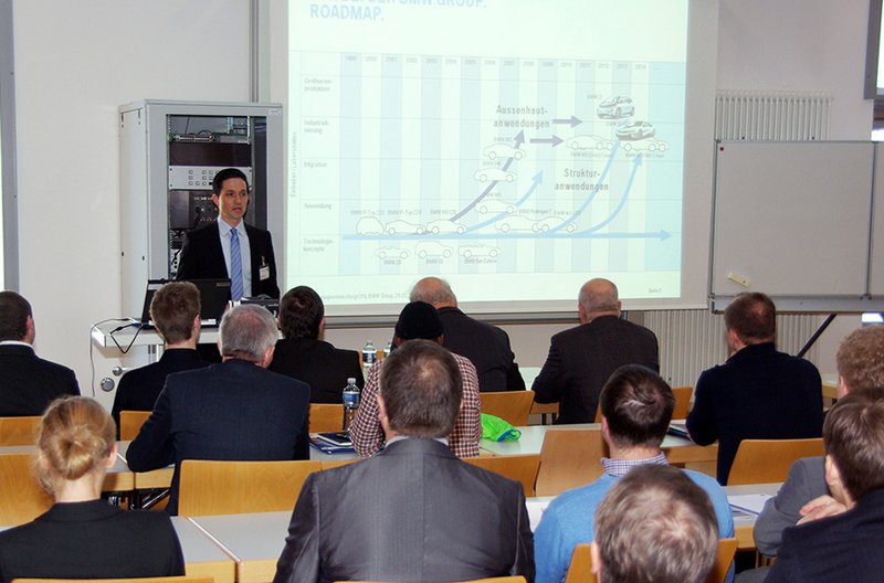 Daniel Hofbauer (MBW Group) bei seinem Vortrag.