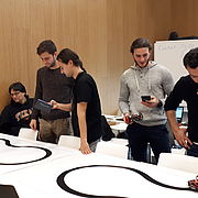 Hier geht es darum, den vorgegebenen Parcours möglichst schnell abzufahren