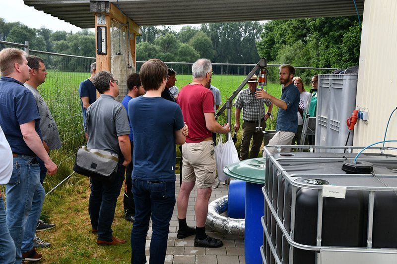 Bereits vor dem Vortrag fand eien Führung durch das Technikum-Biogasanlage statt.