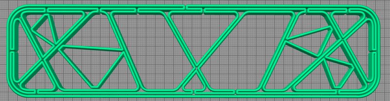 Softwaregesteuerte optimierte Bahnplanung eines mit IR gefertigten Bauteils. Grafik: Hans Weber Maschinenfabrik GmbH, Design by Martin Haseney von Hasenbau Design