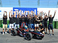 Konnte die Gesamtleistung im Vergleich zum Vorjahr steigern und ließ sich durch nichts die Laune verderben: Das Team des LA eRacing e.V.