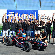 Konnte die Gesamtleistung im Vergleich zum Vorjahr steigern und ließ sich durch nichts die Laune verderben: Das Team des LA eRacing e.V.