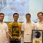 Das komplette Landshuter Team v.l.n.r.: Michael Fink, Michael Kiermaier, Benedikt Forstner, Georg Zieglmaier