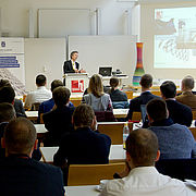 Voller Hörsaal beim Praxisforum 3D-Druck.