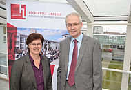 Hochschulpolitischer Austausch bei einem Gespräch zwischen der Landstagsabgeordneten Rosi Steinberger und Hochschulepräsident Prof. Dr. Karl Stoffel