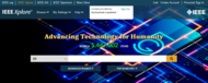 Startseite der Datenbank IEEE Xplore