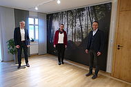 Katharina Spanner, Landrat Werner Bumeder, Dingolfings Bürgermeister Armin Grassinger