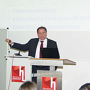 Die Keynote hielt Prof. Dr. Martin Sellen (Micro-Epsilon Messtechnik GmbH & Co. KG).