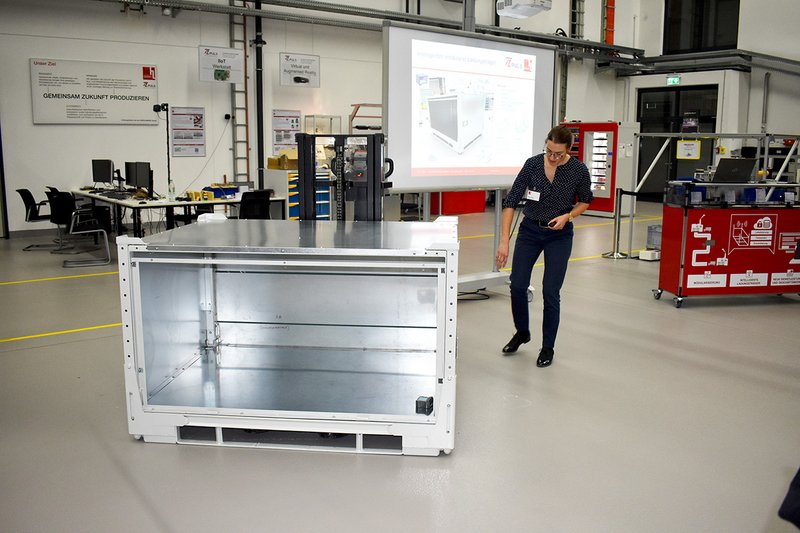 Live-Demonstration in der Lern- und Musterfabrik.