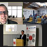 Vizepräsident Prof. Dr. Marcus Jautze und Prof. Dr. Karl-Heinz Pettinger begrüßte die Teilnehmer/innen, die vor Ort anwesend oder online zugeschaltet waren.