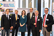 Die an der Veranstaltungsorganisation beteiligten Partner mit Prof. Dr. Holger Timinger (2.v.r.) und Marc Bicker (1.v.r.) vom Netzwerk Medizintechnik der Hochschule Landshut.