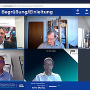Initiatoren und Parnter des Bordnetzkongresses bei der Online-Begrüßung.