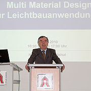 Hochschulpräsident Prof. Dr. Erwin Blum bei der Begrüßung der Teilnehmer.