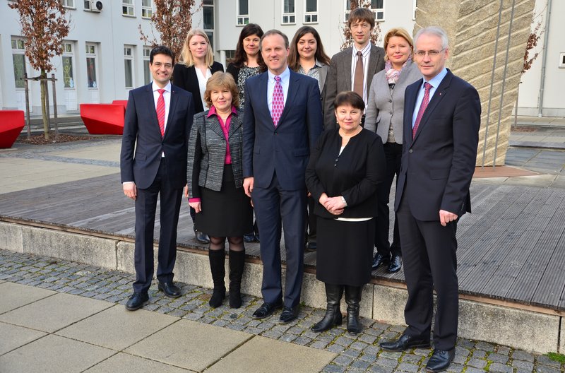 Eine Delegation der russischen Partnerhochschule in Novosibirks besuchte im März die Hochschule