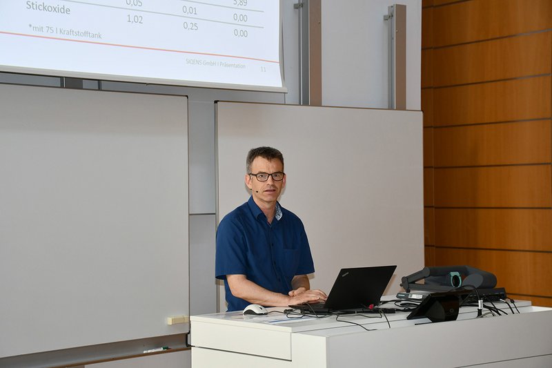 Das Potenzial von Methanol-Brennstoffzellen erläuterte Volker Harbusch (Siqens GmbH)