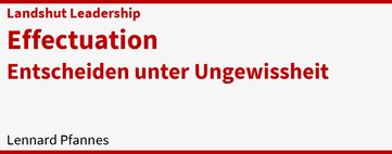 Beitrag: Effectuation - Entscheiden unter Ungewissheit.
