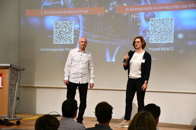 Die Initiatoren der Veranstaltung Prof. Dr. Stefanie Remmele und Prof. Dr. Eduard Kromer.