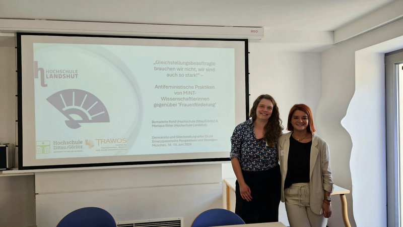 links: Bernadette Rohlf, rechts: Prof. Dr.  Monique Ritter