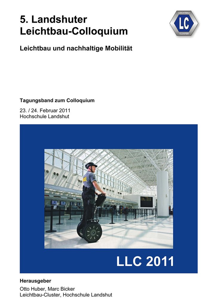 Cover Tagungsband 5. Landshuter Leichtbau-Colloquium
