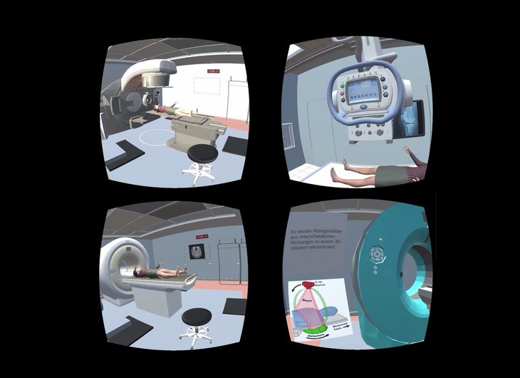 Cardboard VR Exkursion in medizinische Räume