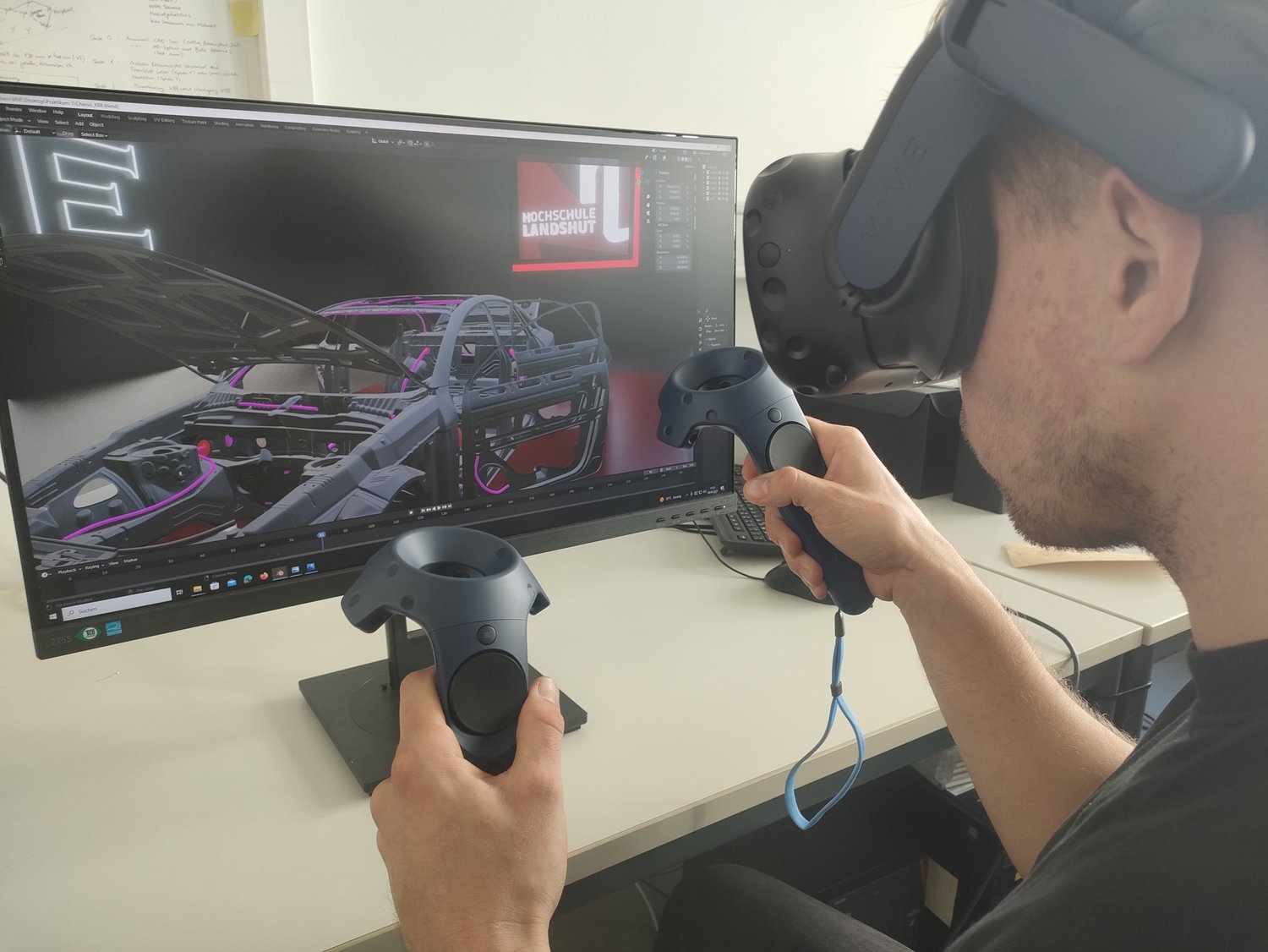 Visualisierung von Bordnetzkomponenten mit VR-Technologie.