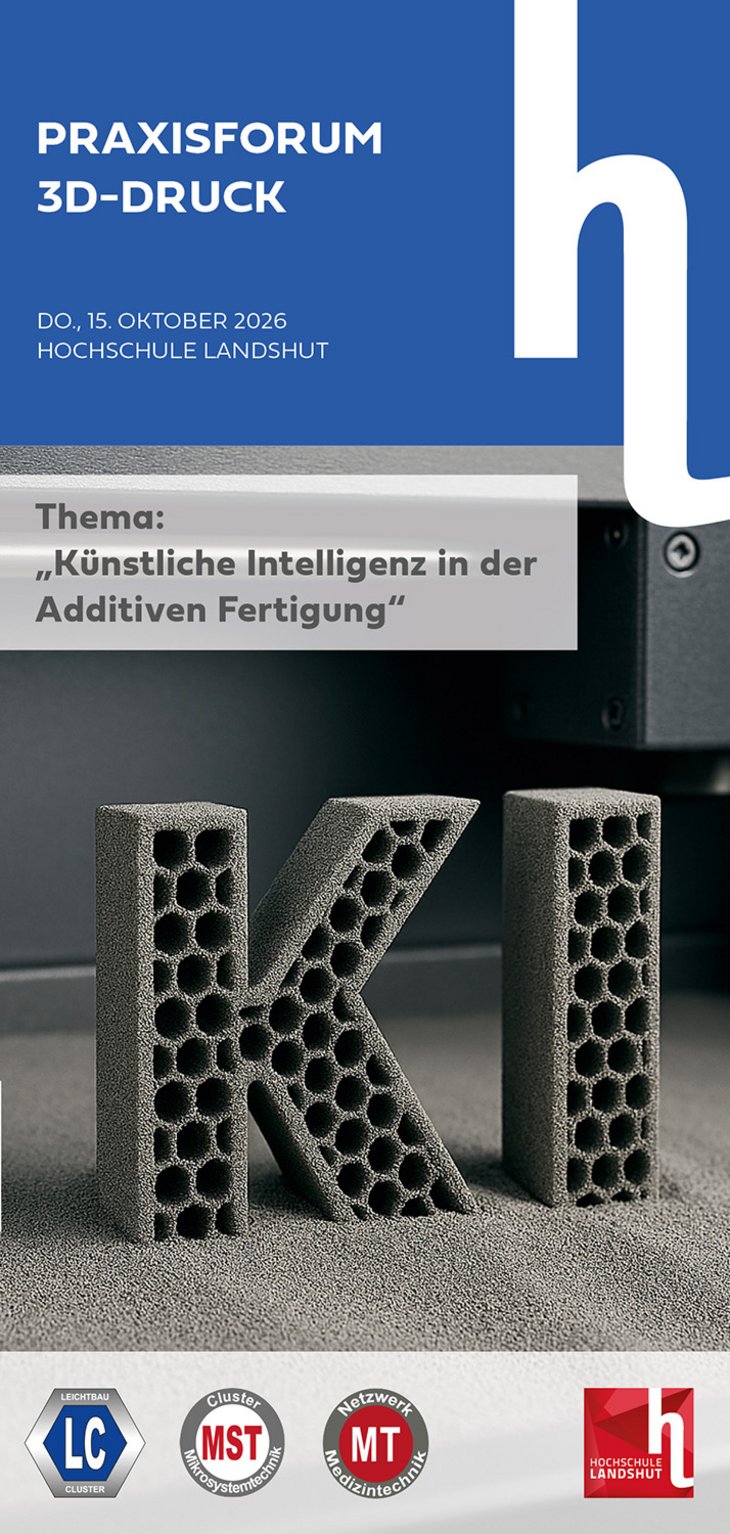 Titel Flyer 13. Praxisforum 3D-Druck