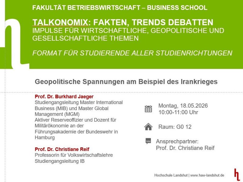 Geopolitische Spannungen am Beispiel des Irankrieges