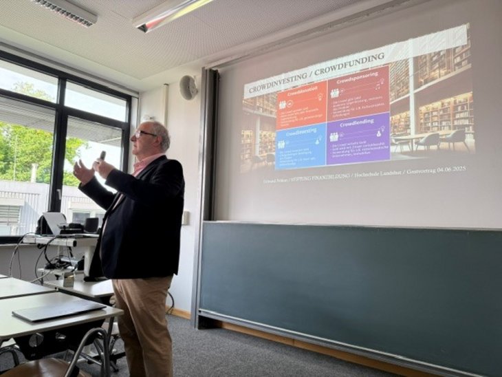 Gastvortrag über Crowdfunding und Fremdkapital in der Praxis