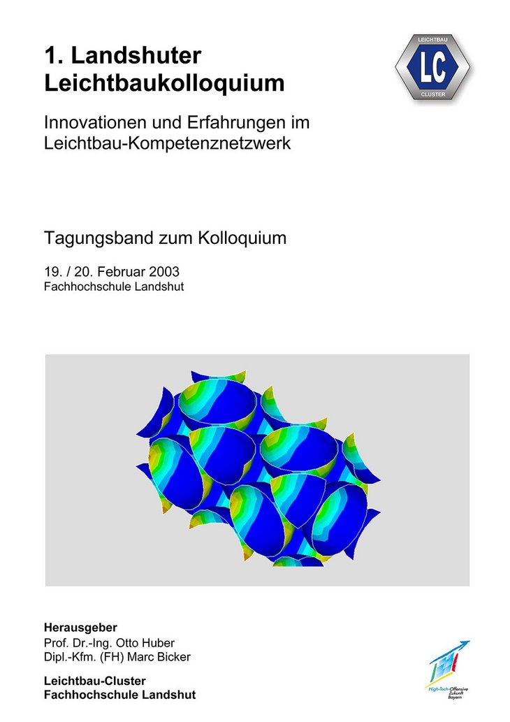 Cover Tagungsband 1. Landshuter Leichtbau-Colloquium