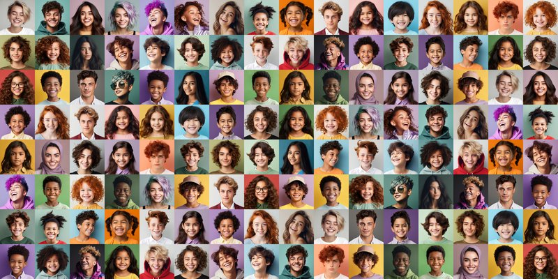 Panorama of children and young people during their school years