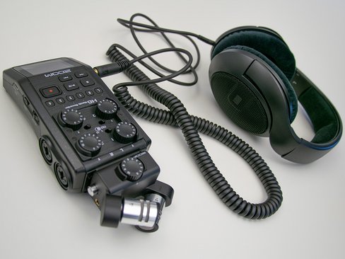 Audio recorder with headphones for hire