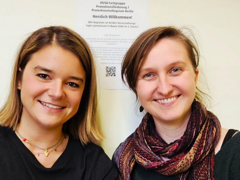 links: Prof. Dr. Monique Ritter, rechts: Isabell Fischer