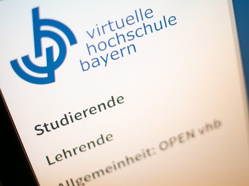 Bildschirmfoto der vhb-Website (Ausschnitt)