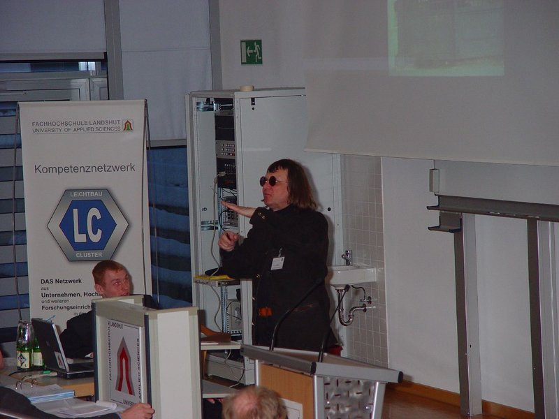 Prof. Claus Mattheck bei seinem mitreissenden Vortrag.